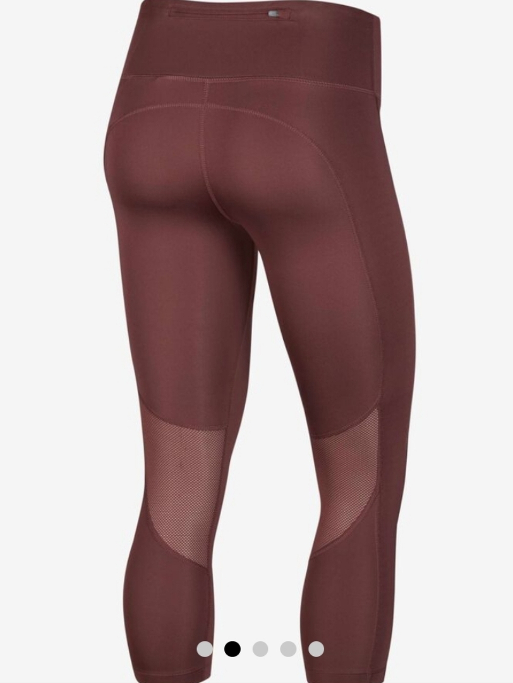Nike Fast Women's Mid-Rise Crop Running Leggings Dark Wine 3X NWT